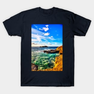 Godrevy Lighthouse, Dramatic Cornwall Sky T-Shirt